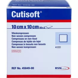 CUTISOFT Vlies comprime 10x10 cm sterili, 50x2 pz