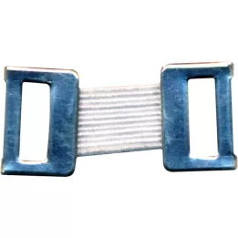 VERBANDKLAMMERN bianco con elastico, 100 pz