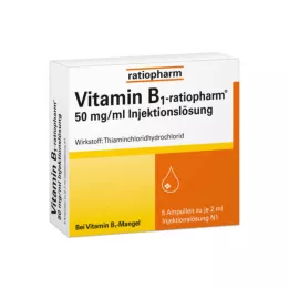 VITAMIN B1-RATIOPHARM Fiale iniettabili da 50 mg/ml, 5X2 ml