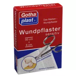 GOTHAPLAST Cura delle ferite sensibile 6 cmx0,5 m tagliato, 1 pz