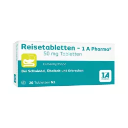 REISETABLETTEN-1A Pharma, 20 pz