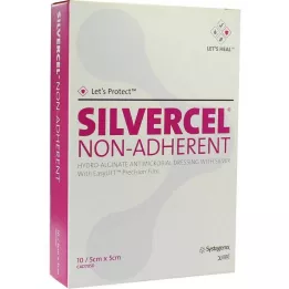SILVERCEL Compresse non aderenti 5x5 cm, 10 pz