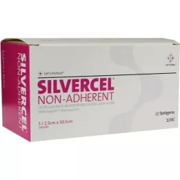 SILVERCEL Tamponamento non aderente 2,5x30,5 cm, 5 pz