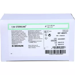 STERICAN Cannula 14 GX3 1/8 2.1x80 mm, 100 pz