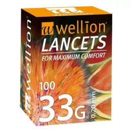 WELLION Lance 33 G, 100 pz