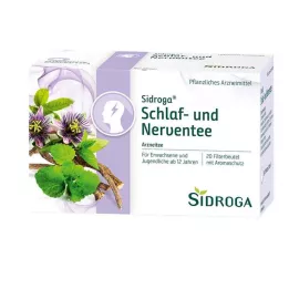 SIDROGA Bustine filtro per il sonno e il tè nervoso, 20X2,0 g