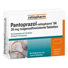 PANTOPRAZOL-ratiopharm SK compresse gastroresistenti da 20 mg, 7 pz