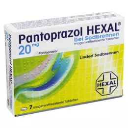 PANTOPRAZOL HEXAL b. Compresse gastroresistenti per il bruciore di stomaco, 7 pz