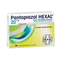 PANTOPRAZOL HEXAL b. Compresse gastroresistenti per il bruciore di stomaco, 14 pz