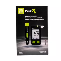 mylife Pura X Sistema di misura del glucosio del sangue MMOL / L, 1 pz