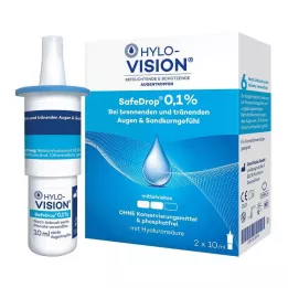 HYLO-VISION SafeDrop 0,1% collirio, 2X10 ml