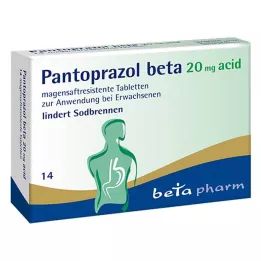 PANTOPRAZOL beta 20 mg compresse gastroresistenti acide, 14 pz