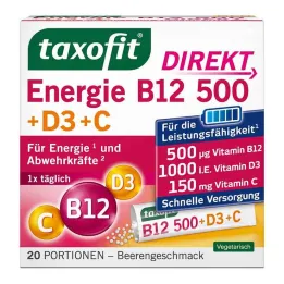 Taxofit Energy B12 500 + D3 + C Granuli Diretti, 20 pz
