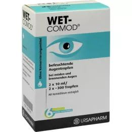 Gocce oculari a comod bagnato, 2x10 ml