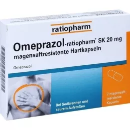 Omeprazoloratiopharm SK 20 mg gastric Saftr.Harps., 7 pz