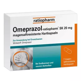OMEPRAZOL-ratiopharm SK 20 mg capsule rigide gastroresistenti, 7 pz