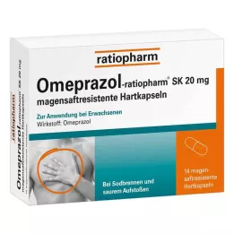 OMEPRAZOL-ratiopharm SK 20 mg capsule rigide gastroresistenti, 14 pz