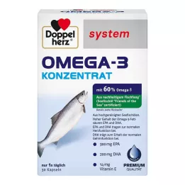 DOPPELHERZ Capsule di sistema concentrato Omega-3, 30 pz