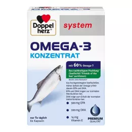 DOPPELHERZ Capsule di sistema concentrato Omega-3, 60 pz