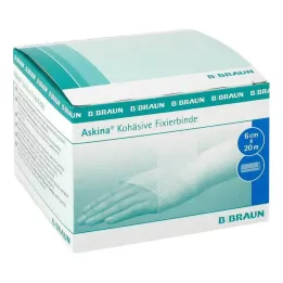 ASKINA Benda di fissaggio coesiva 6 cmx20 m, 1 pz