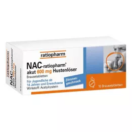 NAC-ratiopharm akut 600 mg compresse effervescenti espettoranti per la tosse, 10 pz