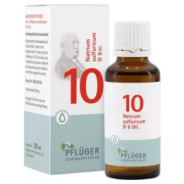 BIOCHEMIE Pflüger 10 Natrium sulphuricum D 6 gocce, 30 ml