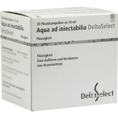 Aqua AD Iniectabilia Plastica, 20X10 ml Aqua AD Iniectabilia Plastica, 20X10 ml
