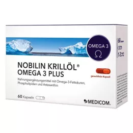 NOBILIN Krill Oil Omega-3 Plus Capsule, 60 pz