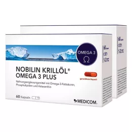 NOBILIN Krill Oil Omega-3 Plus Capsule, 2X60 pz