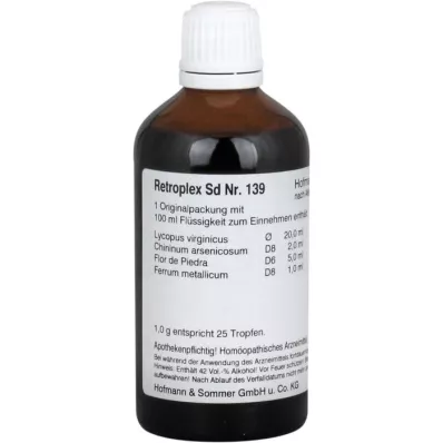 RETROPLEX SD N.139 gocce, 100 ml