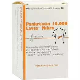 PANKREATIN 10.000 Laves Micro Gastric Saftr.Harps., 50 pz
