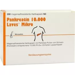 PANKREATIN 10.000 Laves Micro Gastric Saftr.Harps., 200 pz
