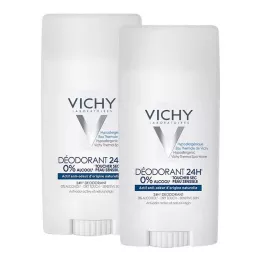 VICHY DEO Stick lenitivo cutaneo, 2X40 ml