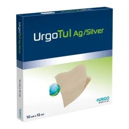 Garza per ferite Urgotül Silver 10x12 cm, 60 pz