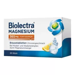 BIOLECTRA Magnesio 365 mg fortissimum limone, 20 pz