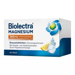BIOLECTRA Magnesio 365 mg fortissimum limone, 40 pz