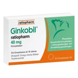 GINKOBIL-ratiopharm 40 mg compresse rivestite con film, 30 pz