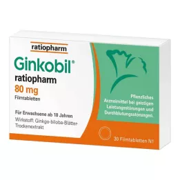 GINKOBIL-ratiopharm 80 mg compresse rivestite con film, 30 pz