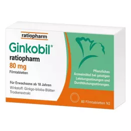 GINKOBIL-ratiopharm 80 mg compresse rivestite con film, 60 pz