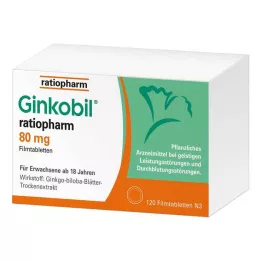 GINKOBIL-ratiopharm 80 mg compresse rivestite con film, 120 pz