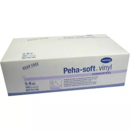 PEHA-SOFT Sottoguanti in vinile non acciaio senza polvere XS, 100 pz