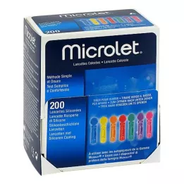 MICROLET Lancette colorate, 200 pz