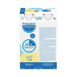 FRESUBIN PROTEIN Energy DRINK Borraccia Vaniglia, 4X200 ml