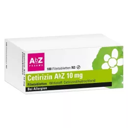 CETIRIZIN AbZ 10 mg compresse rivestite con film, 100 pz
