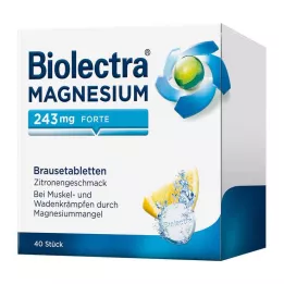 BIOLECTRA Magnesio 243 mg forte Limone Br.-Tabl., 40 pz