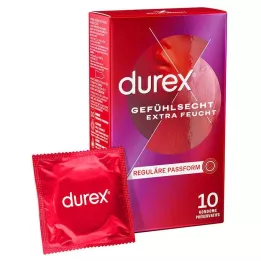 DUREX Sensazione di preservativi extra umidi, 10 pz