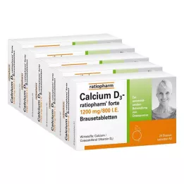 CALCIUM D3-ratiopharm forte compresse effervescenti, 100 pz