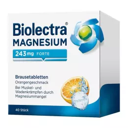 BIOLECTRA Magnesio 243 mg forte Compresse effervescenti arancioni, 40 pz
