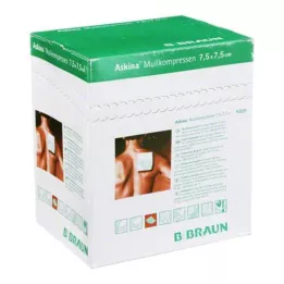 ASKINA Compresse di garza sterili 7,5x7,5 cm, 25X2 pz