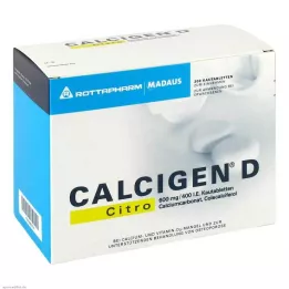 CALCIGEN D Citro 600 mg/400 I.E. compresse masticabili, 200 pz